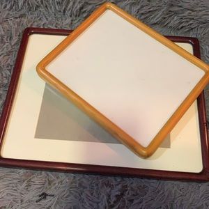 2 wood picture frames bundle